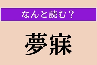 【難読漢字】「夢寐」正しい読み方は？ 眠っている間のことです