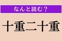 【難読漢字】「十重二十重」正しい読み方は？ 幾重にも取り囲む様子を言いますの画像