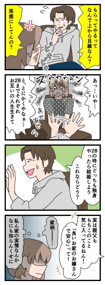 彼いわく、私は「良いお家のお嬢さん」実情も知らないくせに！