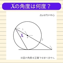 【角度当てクイズ Vol.1038】xの角度は何度？