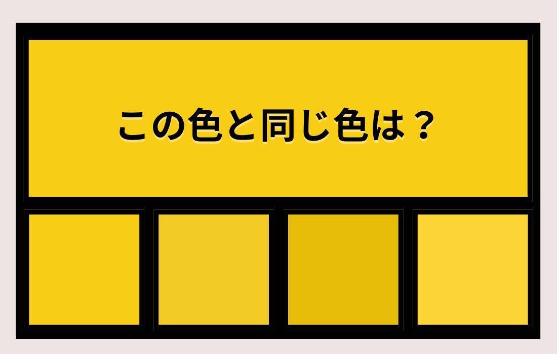 【色彩テスト】あなたの色彩感覚レベルは？＜Vol.1429＞