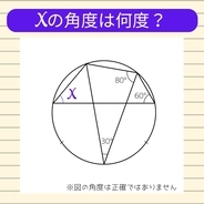 【角度当てクイズ Vol.1868】xの角度は何度？