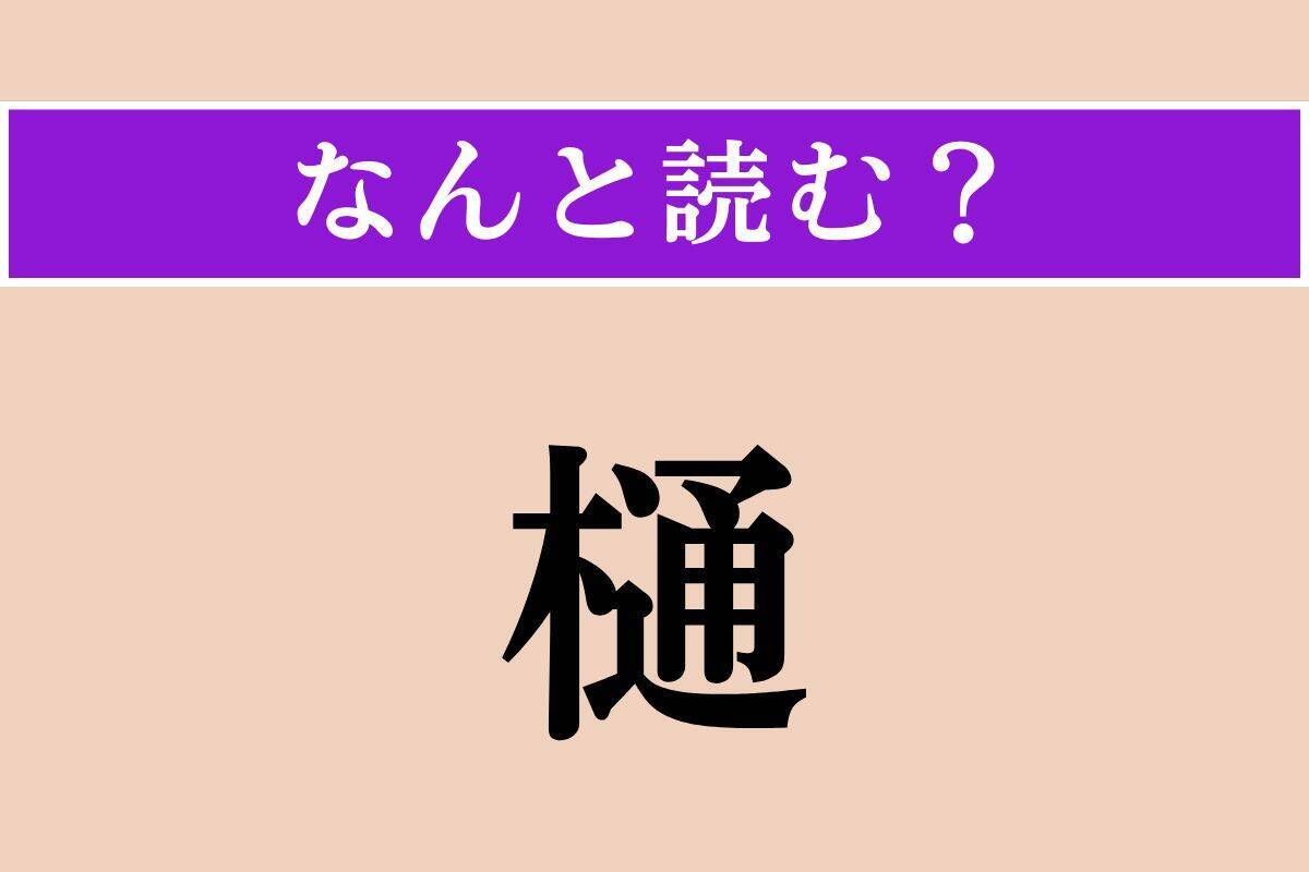 【難読漢字】「樋」「偸盗」「膝蓋骨」読める？