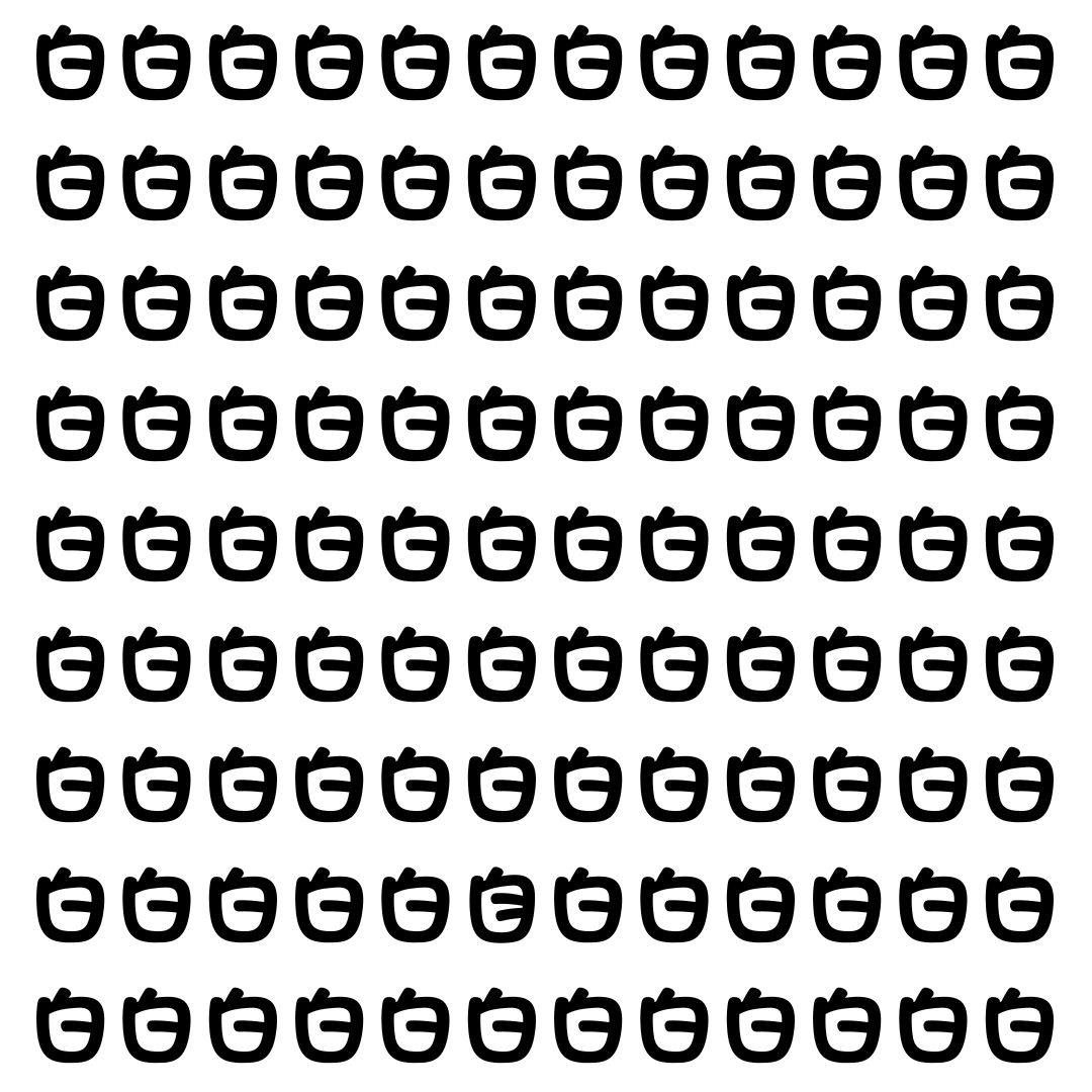 【漢字探し】ずらっと並んだ「白」の中にまぎれた別の漢字一文字は？