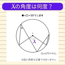 【角度当てクイズ Vol.1006】xの角度は何度？