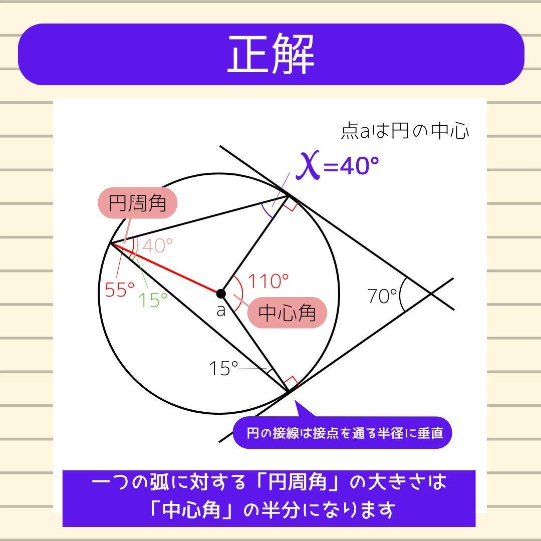 【角度当てクイズ Vol.2413】xの角度は何度？＜全3問＞