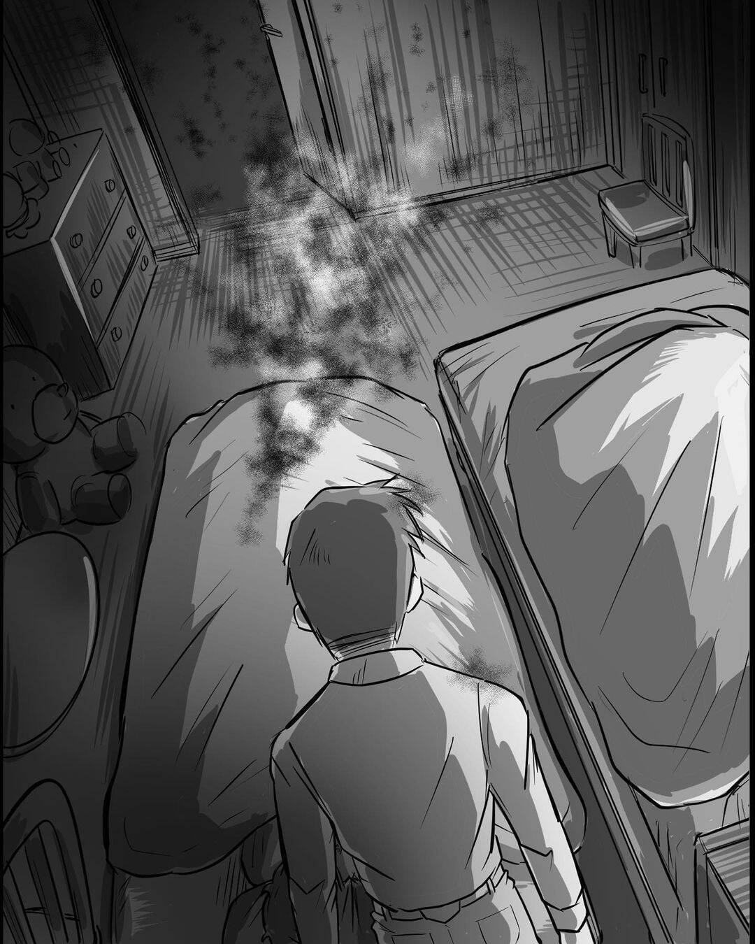 【漫画】女性の霊と男性の霊がバトル！ もしかしてパパ？【本当に体験した怖い話 Vol.53】