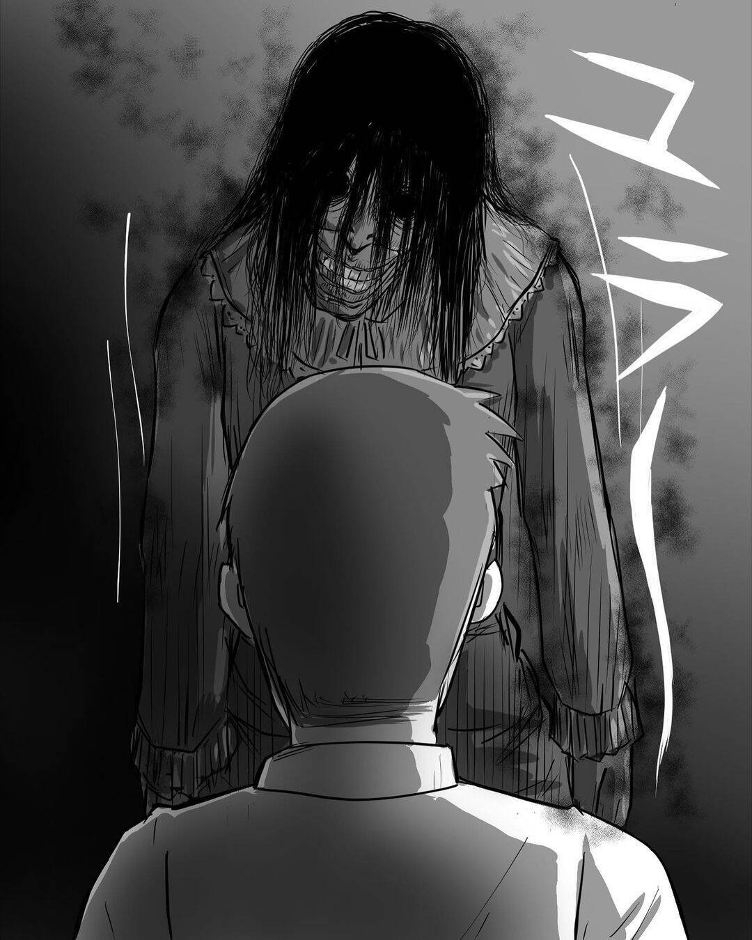 【漫画】女性の霊と男性の霊がバトル！ もしかしてパパ？【本当に体験した怖い話 Vol.53】