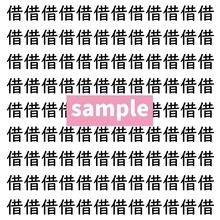 【漢字探し】ずらっと並んだ「借」の中にまぎれた別の漢字一文字は？