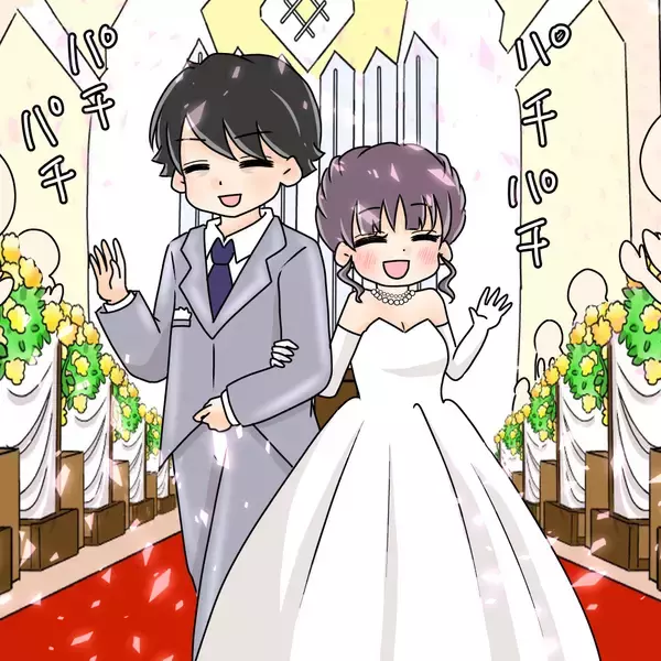 「【漫画】大切な人たちに見守られながら「2人で幸せになろうね」【女は少食で然るべき Vol.52】」の画像