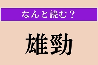 【難読漢字】「雄勁」正しい読み方は？「雄勁な筆致」などと使われます