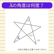 【角度当てクイズ Vol.2376】xの角度は何度？