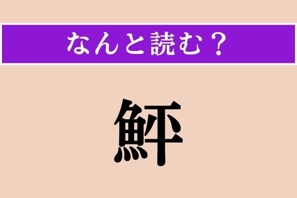 【難読漢字】「鮃」正しい読み方は？ どの魚だろう…