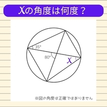 【角度当てクイズ Vol.994】xの角度は何度？