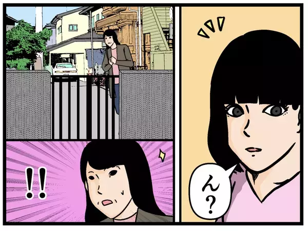 「【漫画】父の元妻に遭遇しカフェへ…けっこう危ない人？【母の再婚はヤバイモンスター Vol.53】」の画像