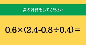 大人ならわかる？ 小学校の「算数」問題＜Vol.2488＞