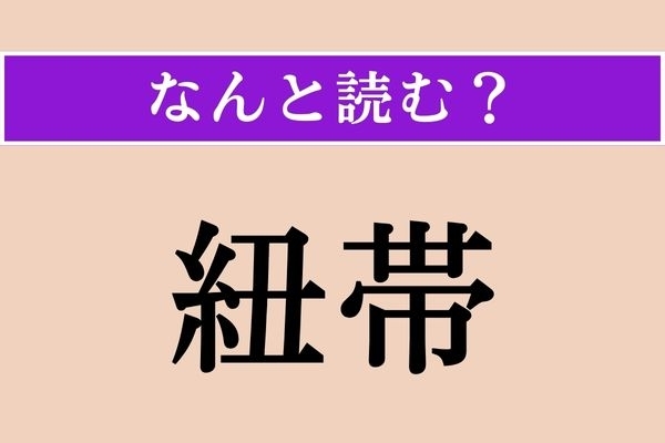 【難読漢字】「紐帯」正しい読み方は？「紐（ひも）」と「帯（おび）」でなんと読む？