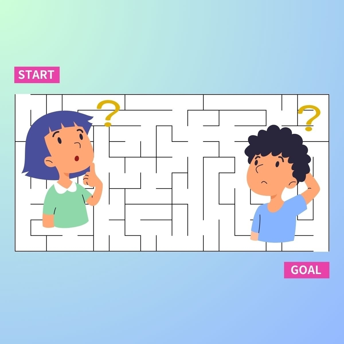 【ぐるぐる迷路 Vol.36】行き止まりを回避してゴールを目指せ！＜知育・脳トレ＞