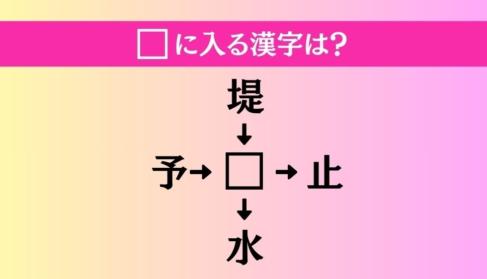 【穴埋め熟語クイズ Vol.3610】□に漢字を入れて4つの熟語を完成させてください