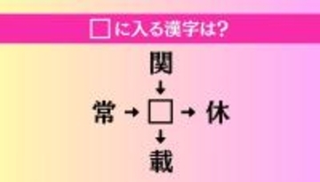 【穴埋め熟語クイズ Vol.4603】□に漢字を入れて4つの熟語を完成させてください