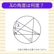 【角度当てクイズ Vol.1976】xの角度は何度？