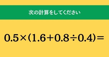 大人ならわかる？ 小学校の「算数」問題＜Vol.2314＞