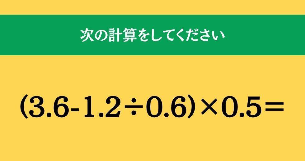 大人ならわかる？ 小学校の「算数」問題＜Vol.2566＞
