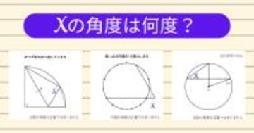 【角度当てクイズ Vol.2193】xの角度は何度？＜全3問＞
