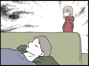 【漫画】身体がキツいけどなんとか参加…夫は爆睡していた【宝くじで3億円当たりました Vol.41】