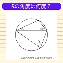 【角度当てクイズ Vol.933】xの角度は何度？