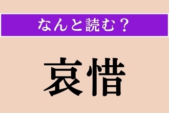【難読漢字】「哀惜」正しい読み方は？ 人の死などを深く悲しみ、惜しむことです