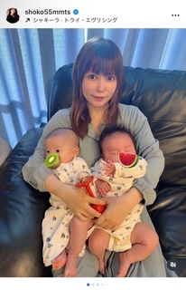 中川翔子、双子の泣き止みアイテムを絶賛　母の手作り瓦そばで栄養補給も