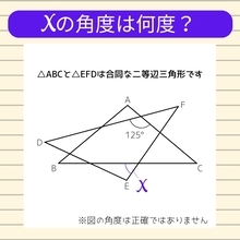 【角度当てクイズ Vol.1784】xの角度は何度？