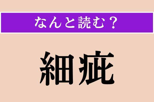 【難読漢字】「藹然」「辨える」「細疵」読める？