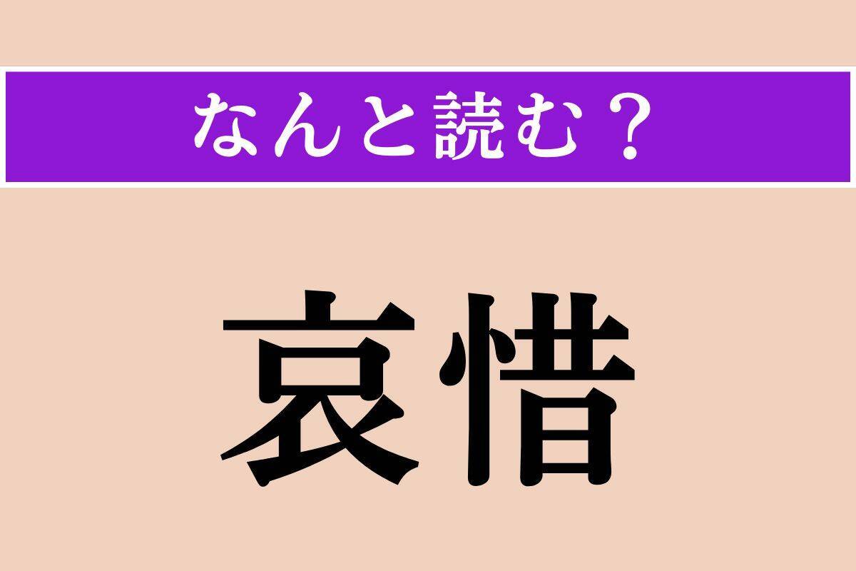 【難読漢字】「哀惜」「放逐」「詐称」読める？
