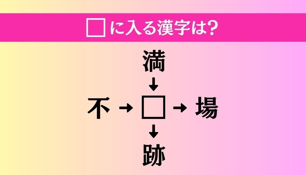 【穴埋め熟語クイズ Vol.163】□に漢字を入れて4つの熟語を完成させてください