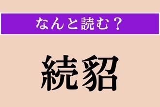 【難読漢字】「続貂」正しい読み方は？ 前のものと比べて、質が下がることを表します