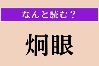 【難読漢字】「炯眼」正しい読み方は？ 鋭く光る眼のことです