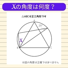 【角度当てクイズ Vol.935】xの角度は何度？
