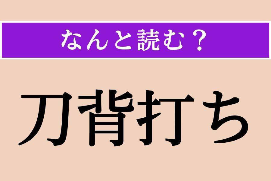 【難読漢字】「鈍色」「刀背打ち」「浜木綿」読める？