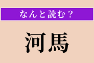 【難読漢字】「河馬」正しい読み方は？ サービス問題！ 愛嬌たっぷりです