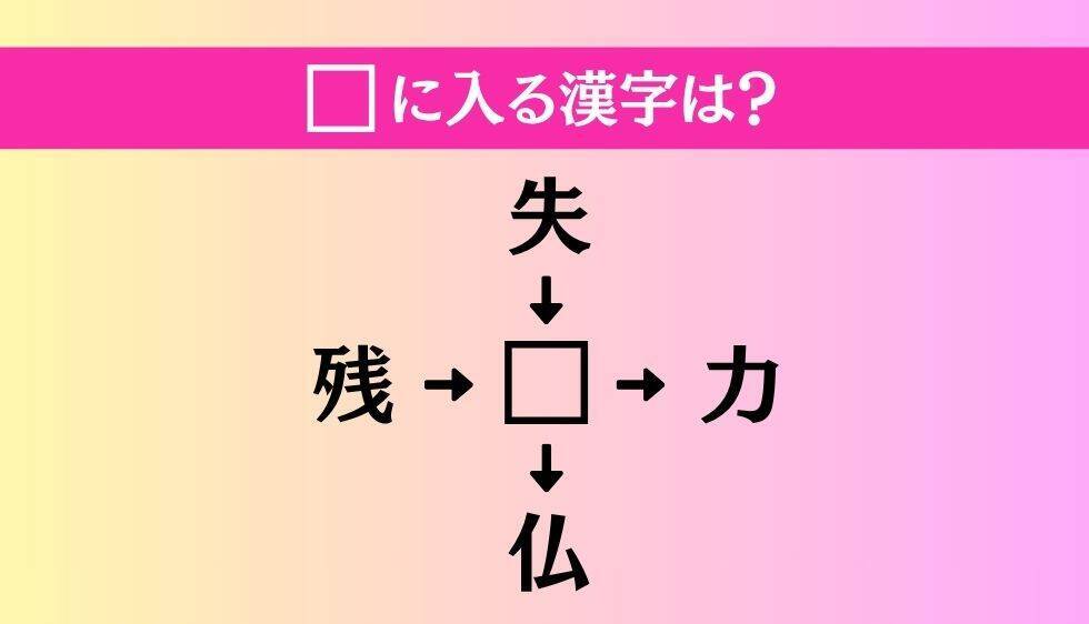 【穴埋め熟語クイズ Vol.4833】□に漢字を入れて4つの熟語を完成させてください