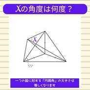 【角度当てクイズ Vol.2386】xの角度は何度？