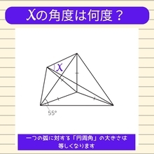 【角度当てクイズ Vol.2386】xの角度は何度？