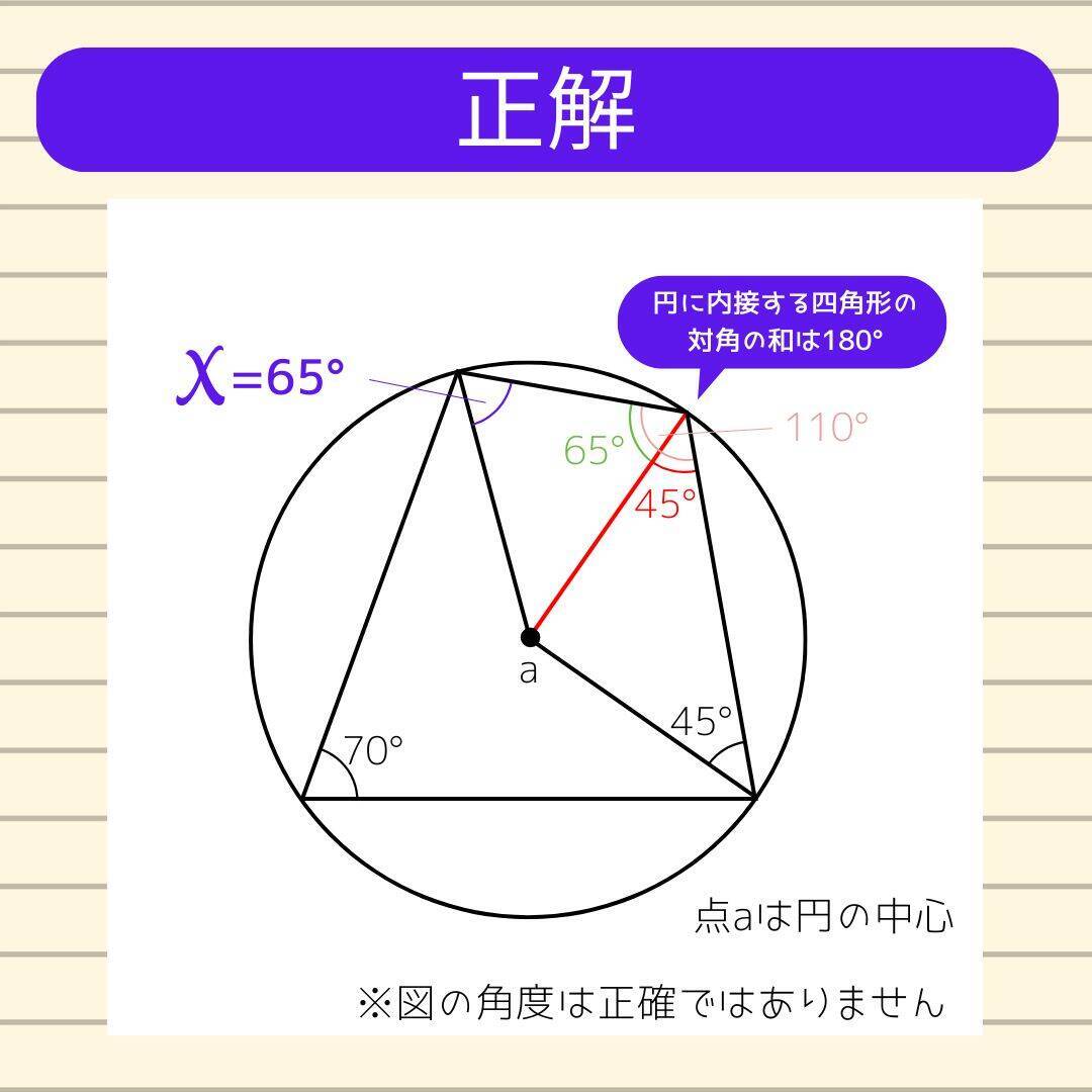【角度当てクイズ Vol.2045】xの角度は何度？＜全3問＞