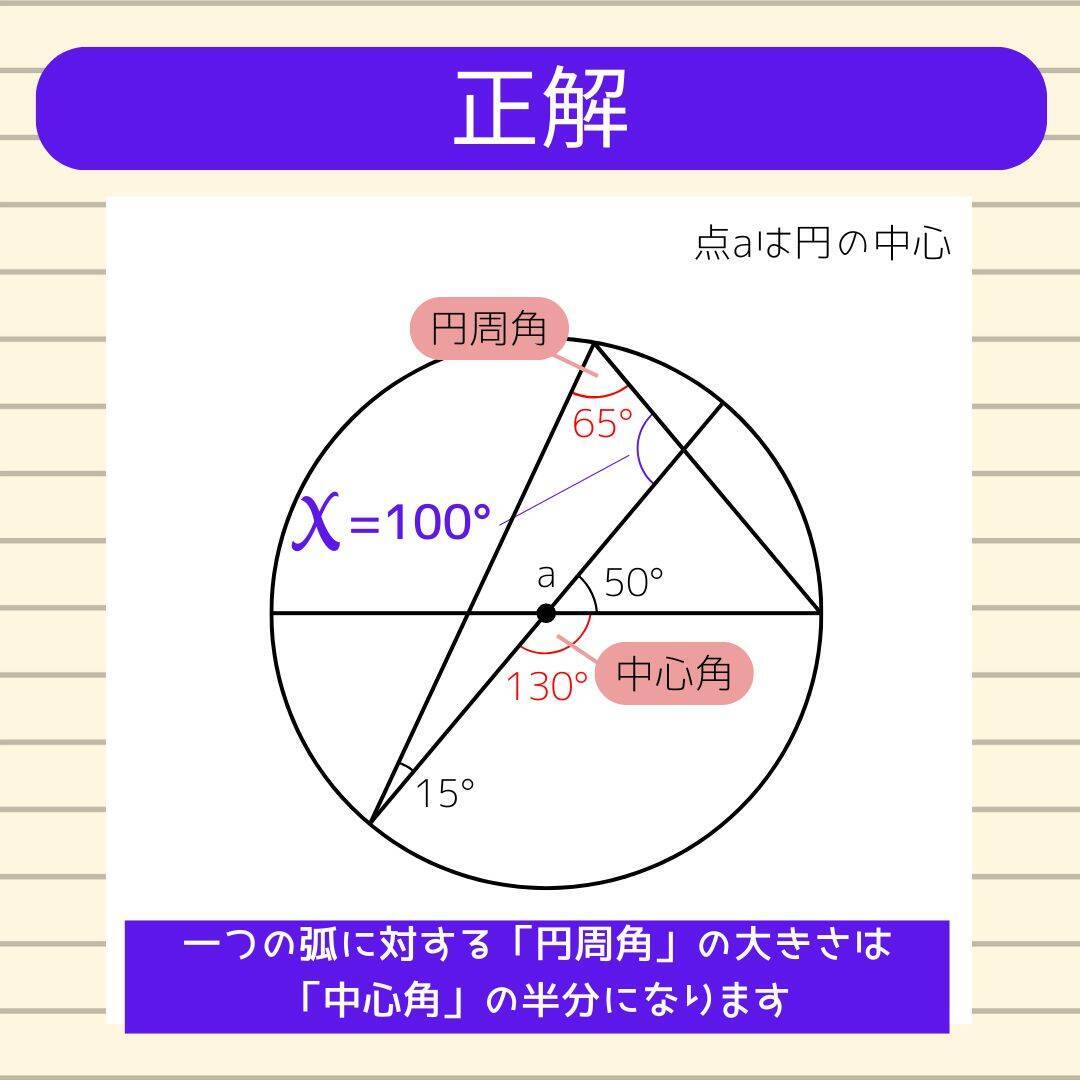 【角度当てクイズ Vol.2235】xの角度は何度？＜全3問＞