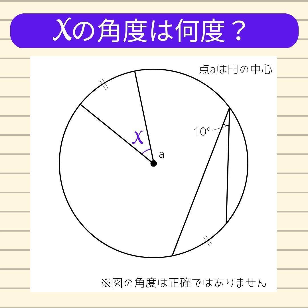 【角度当てクイズ Vol.2027】xの角度は何度？＜全3問＞