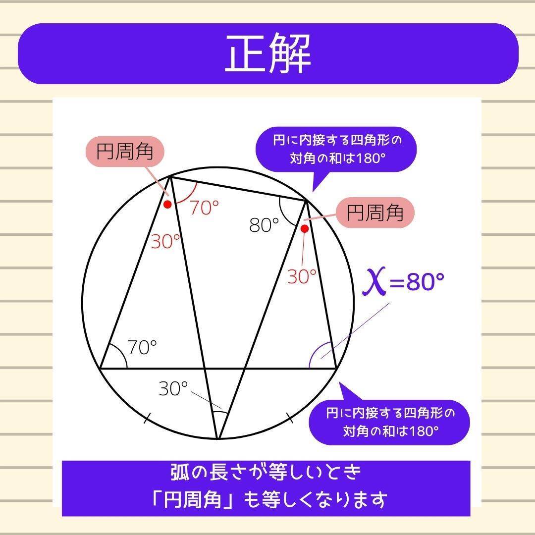 【角度当てクイズ Vol.1909】xの角度は何度？＜全3問＞