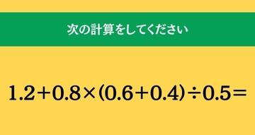 大人ならわかる？ 小学校の「算数」問題＜Vol.2536＞