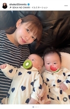 中川翔子、双子育児の大変さを吐露「抱っこが筋トレになる」